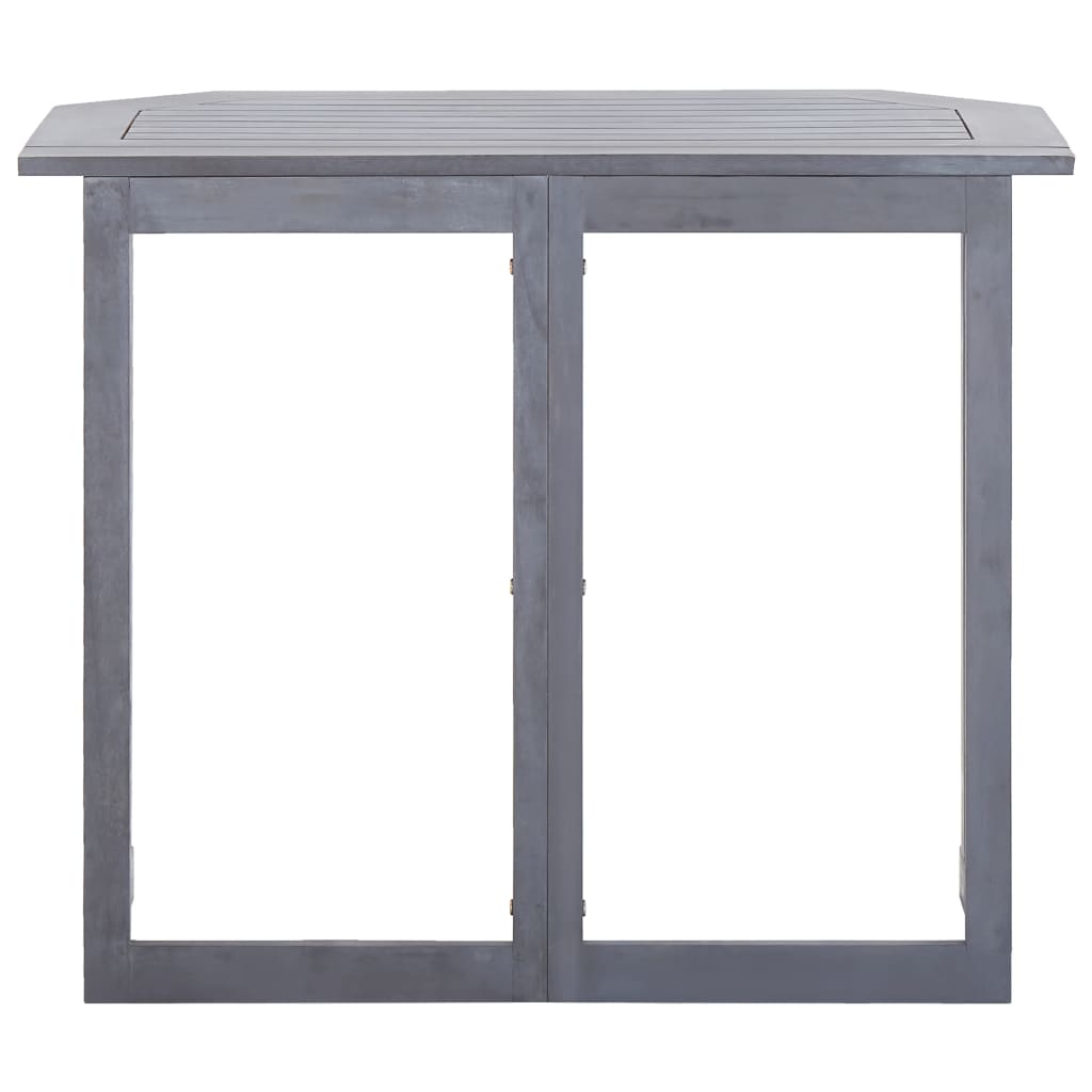Klappbarer Balkontisch 90 x 50 x 74 cm Massivholz Akazie